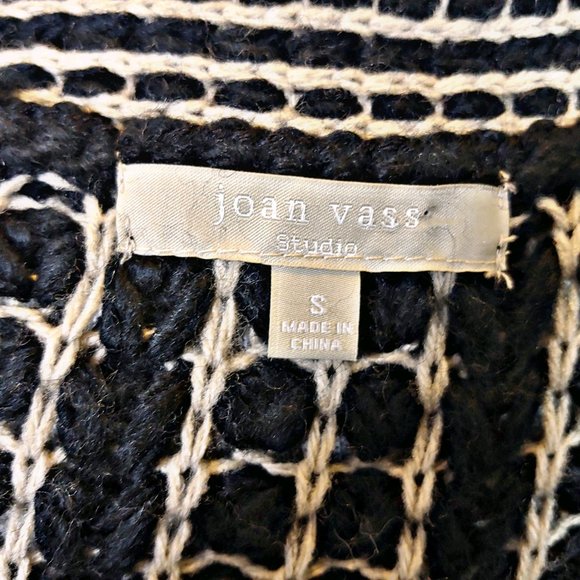 Joan Vass Black Sweater Cardigan Shrug Small - Picture 7 of 7